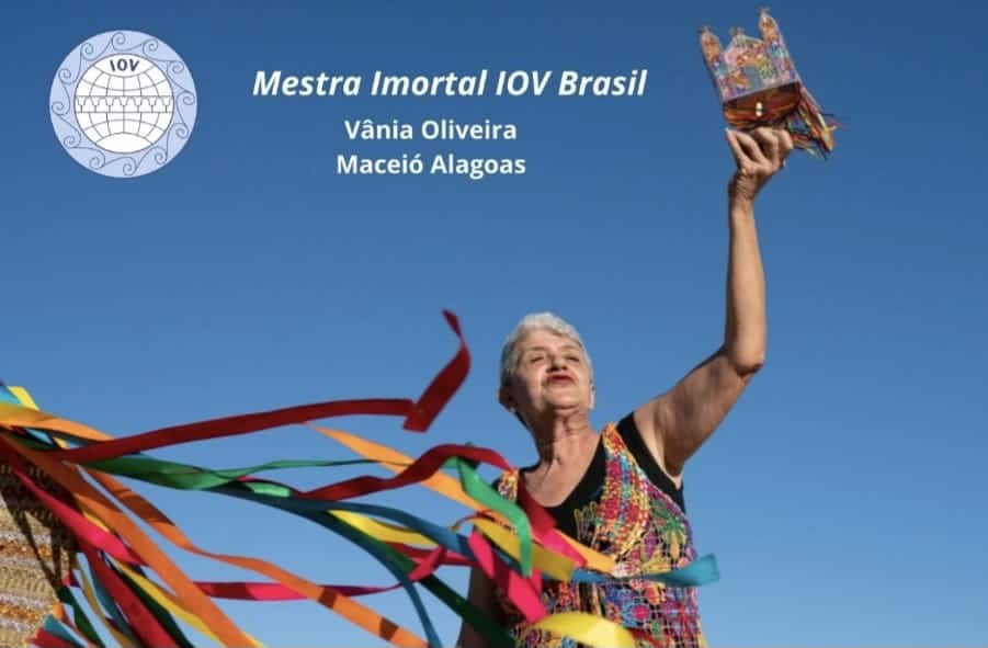 Mestra Vânia de Oliveira Santos, reconhecida como Patrimônio Vivo do estado de Alagoas.